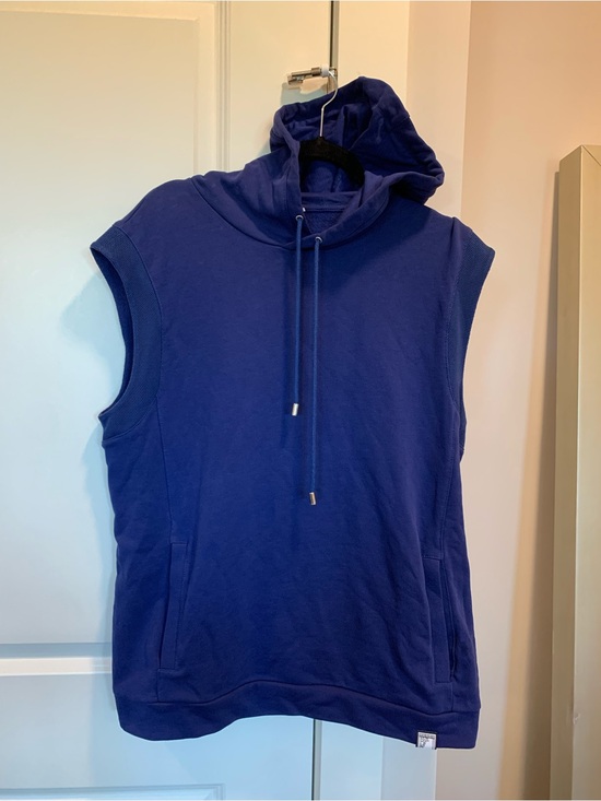 Versace Collection Other - NWT-VERSACE. Sleeveless Hoodie with iconic Medusa   logo Patch in Royal Blue